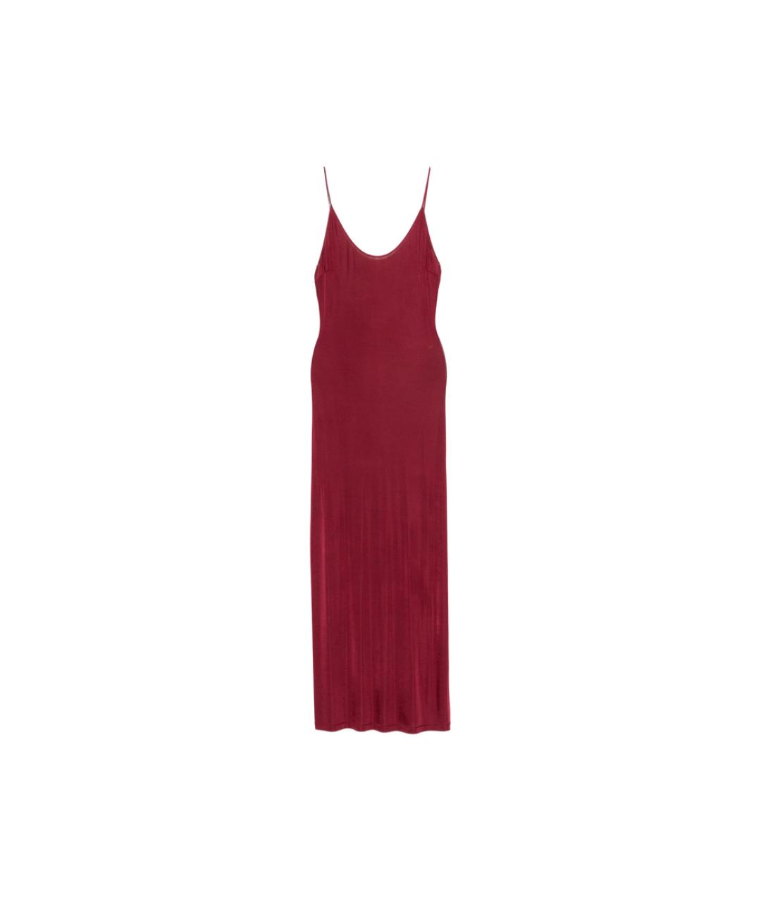 SAINT LAURENT Красное вискозное коктейльное платье, фото 1