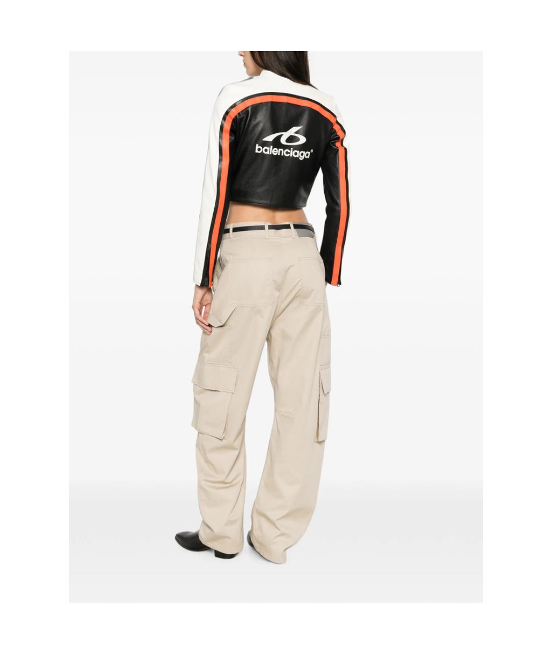 BALENCIAGA Мульти кожаная куртка, фото 3
