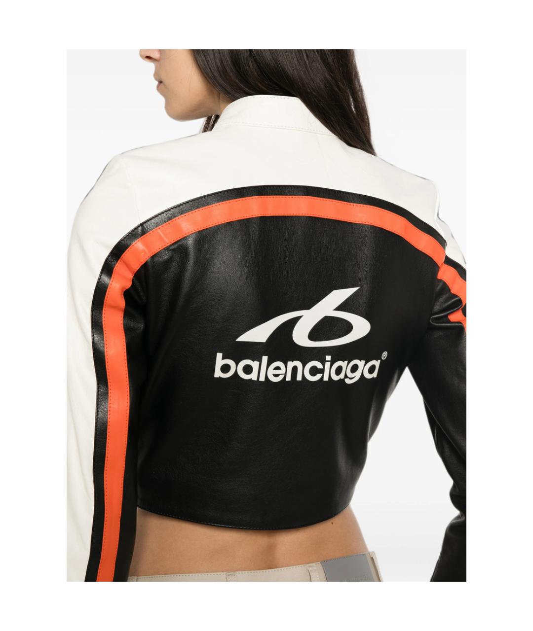 BALENCIAGA Мульти кожаная куртка, фото 5