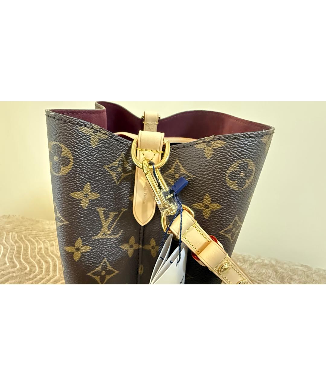 LOUIS VUITTON Коричневая канва сумка через плечо, фото 2