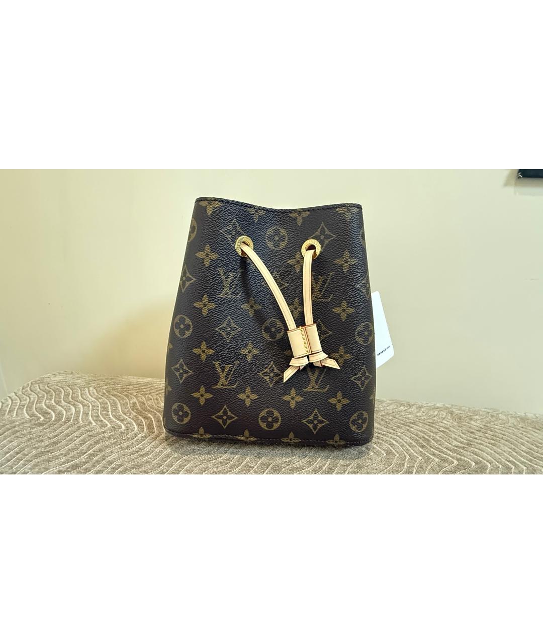 LOUIS VUITTON Коричневая канва сумка через плечо, фото 3