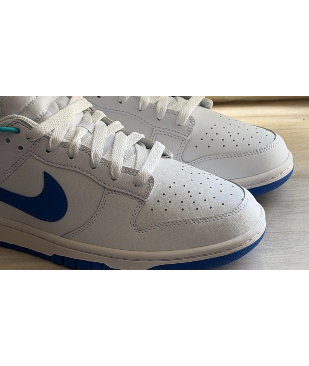 NIKE Белые кожаные низкие кроссовки / кеды, фото 7