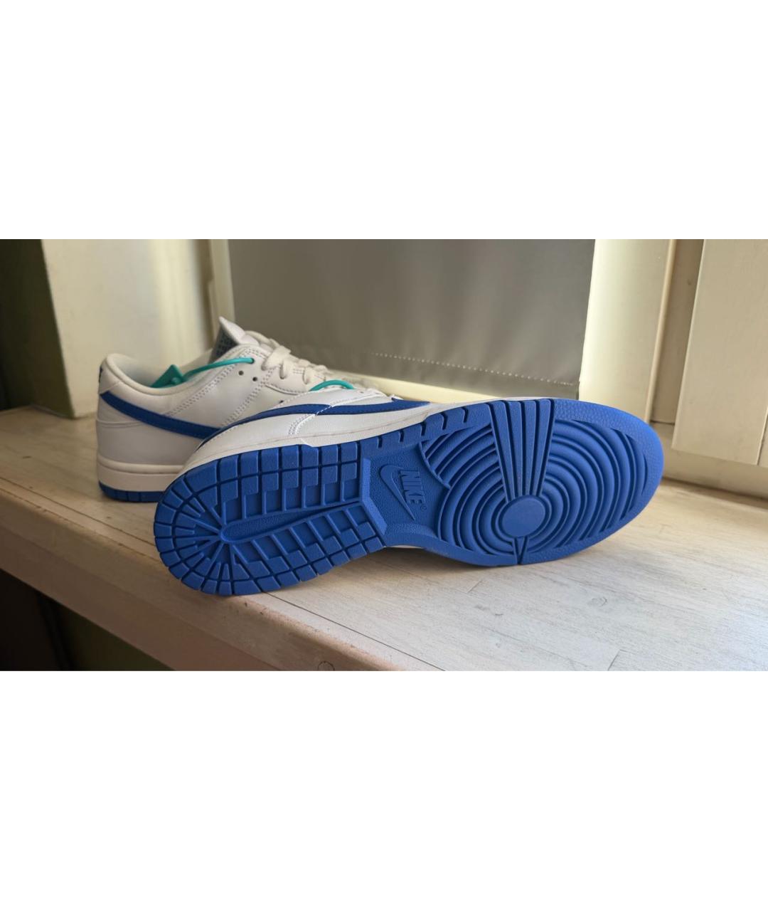 NIKE Белые кожаные низкие кроссовки / кеды, фото 6