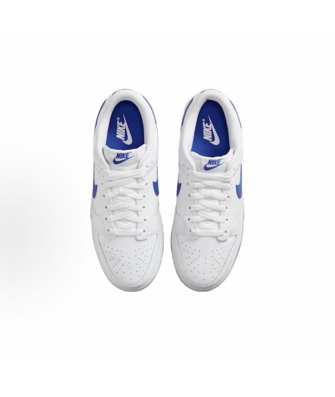 NIKE Белые кожаные низкие кроссовки / кеды, фото 4