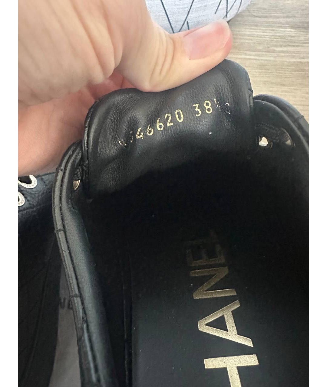 CHANEL Черные кеды, фото 5