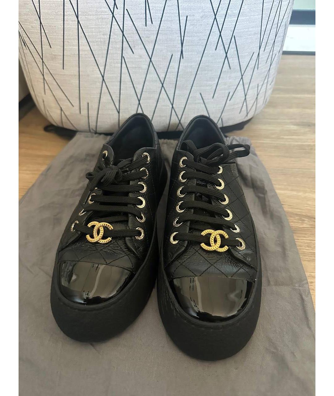 CHANEL Черные кеды, фото 2