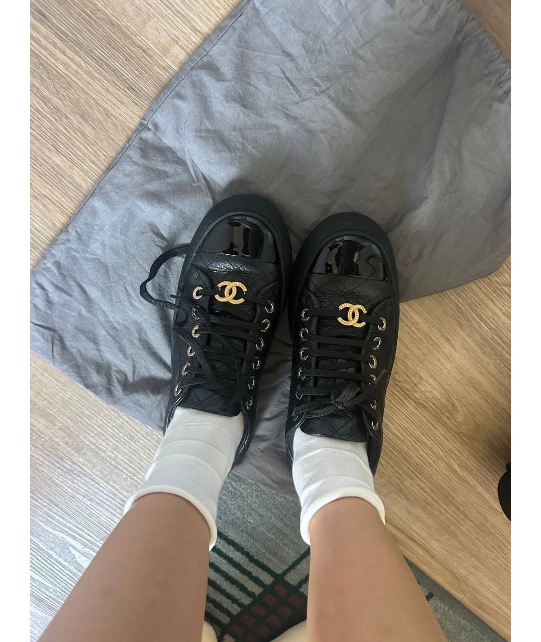 CHANEL Черные кеды, фото 6