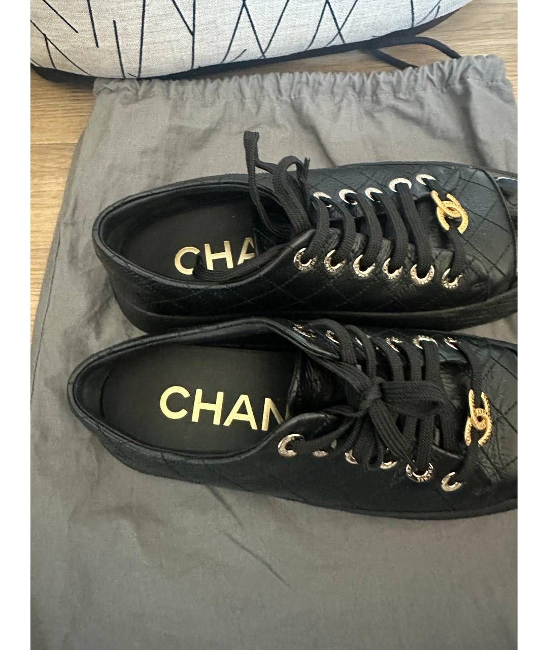 CHANEL Черные кеды, фото 3