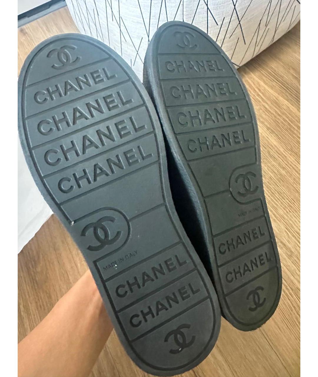 CHANEL Черные кеды, фото 7