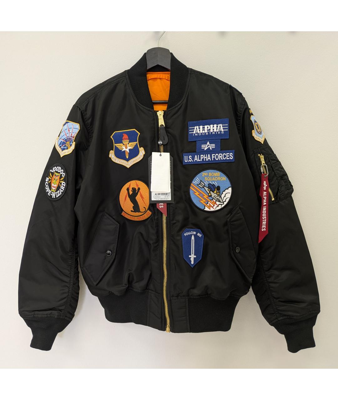 ALPHA INDUSTRIES Черная нейлоновая куртка, фото 6