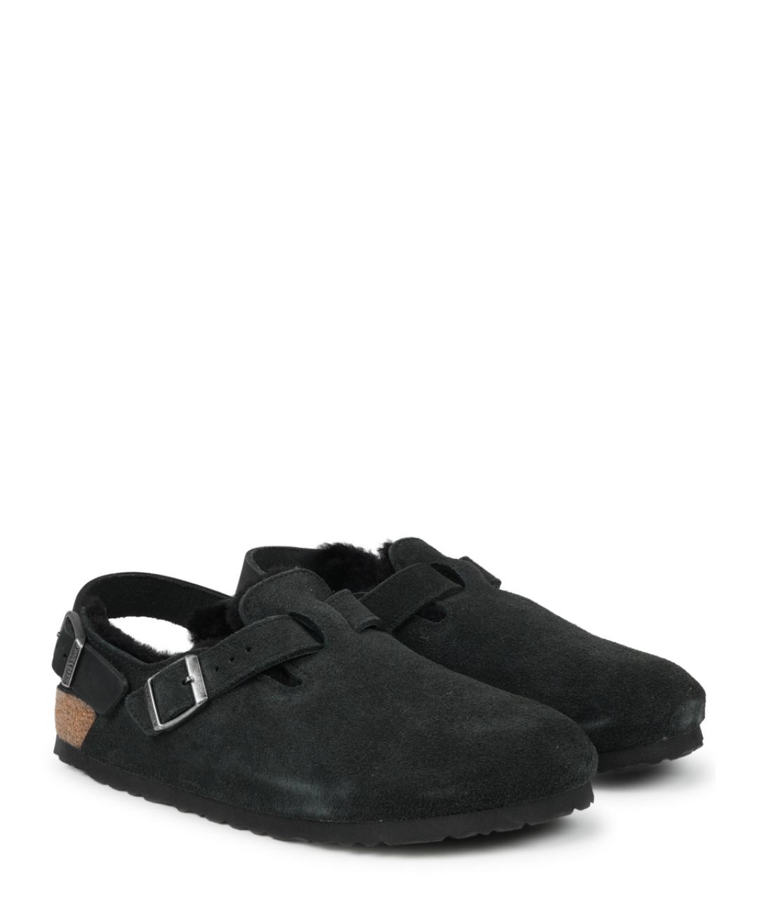 BIRKENSTOCK Черные замшевые сандалии, фото 2