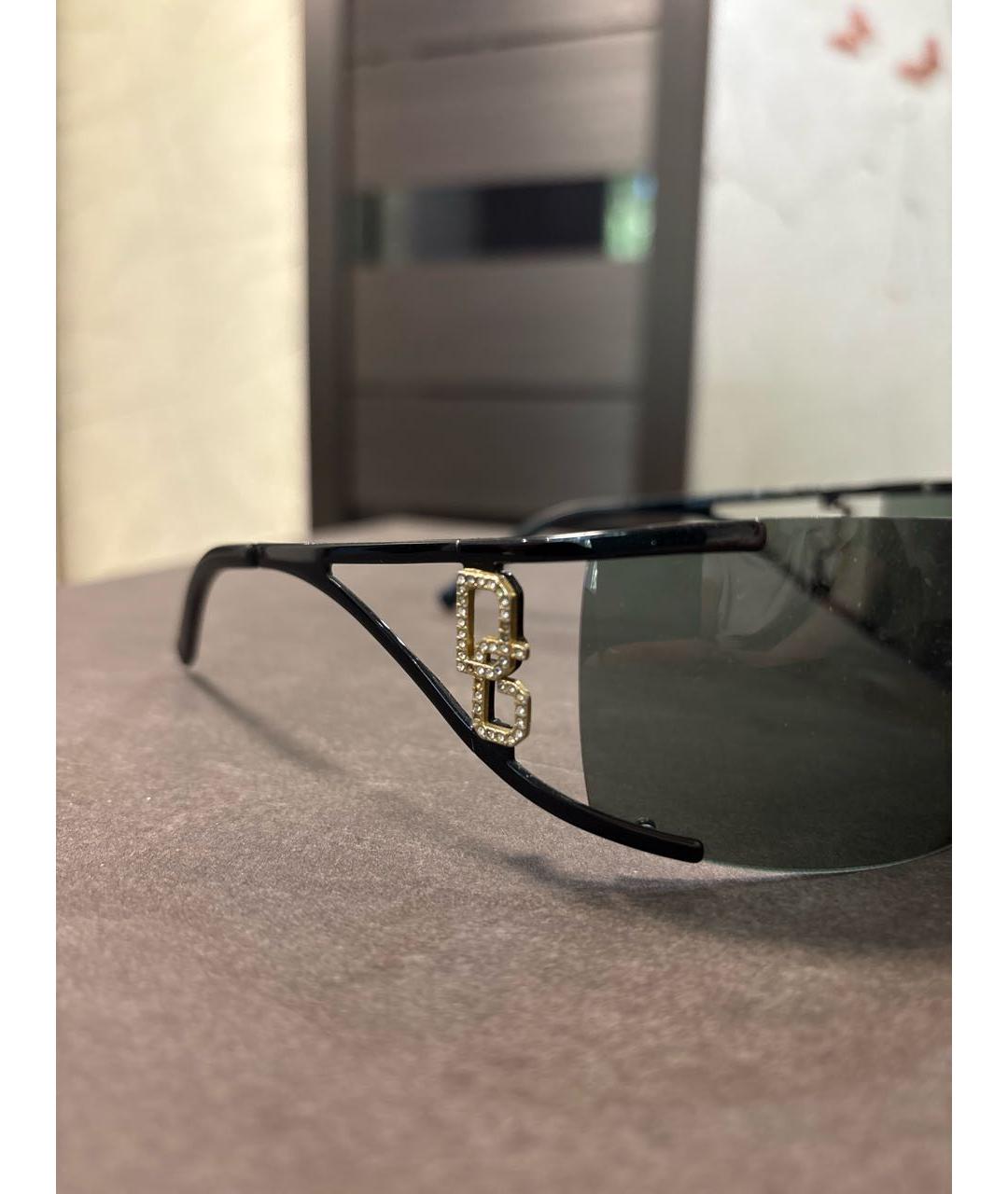 DOLCE&GABBANA Черные металлические солнцезащитные очки, фото 3