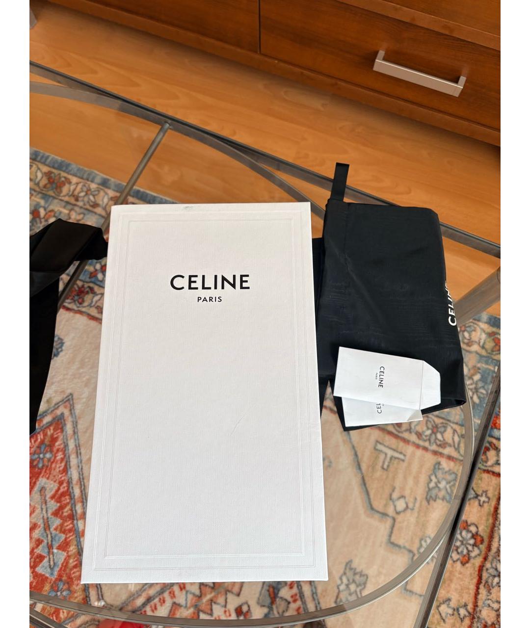 CELINE Коричневые замшевые мокасины, фото 4