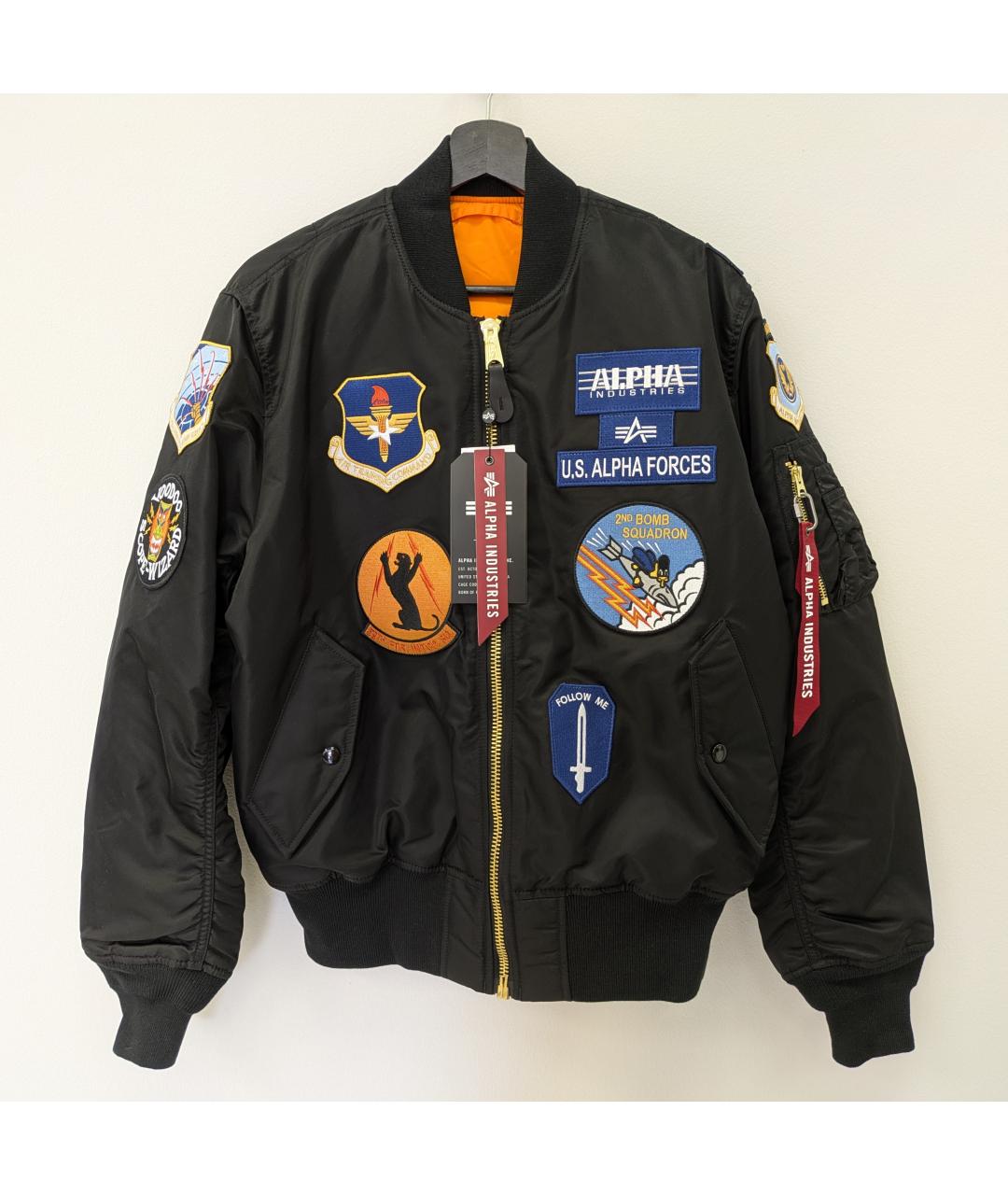 ALPHA INDUSTRIES Черная нейлоновая куртка, фото 6