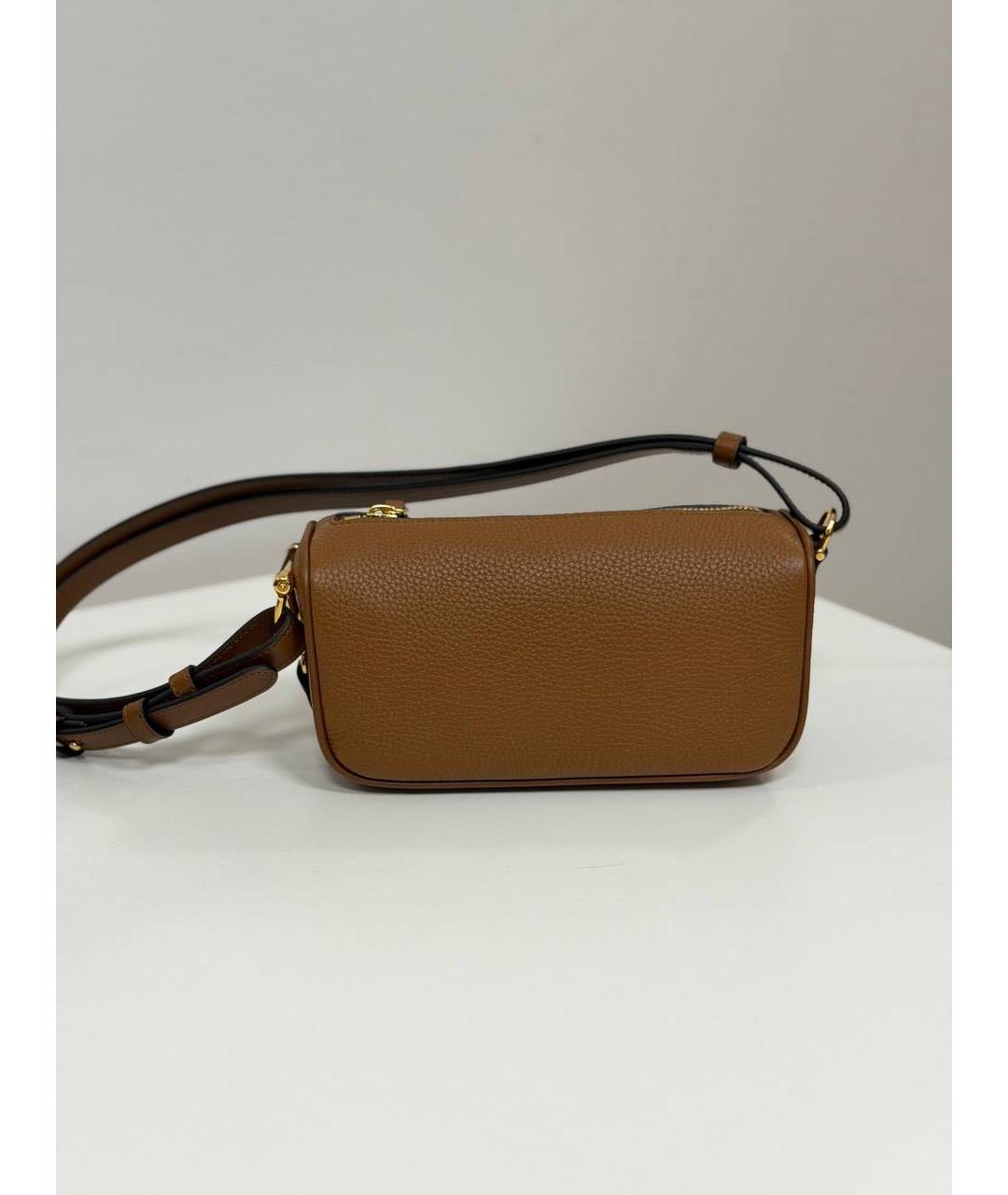 GUCCI Коричневая кожаная сумка с короткими ручками, фото 9