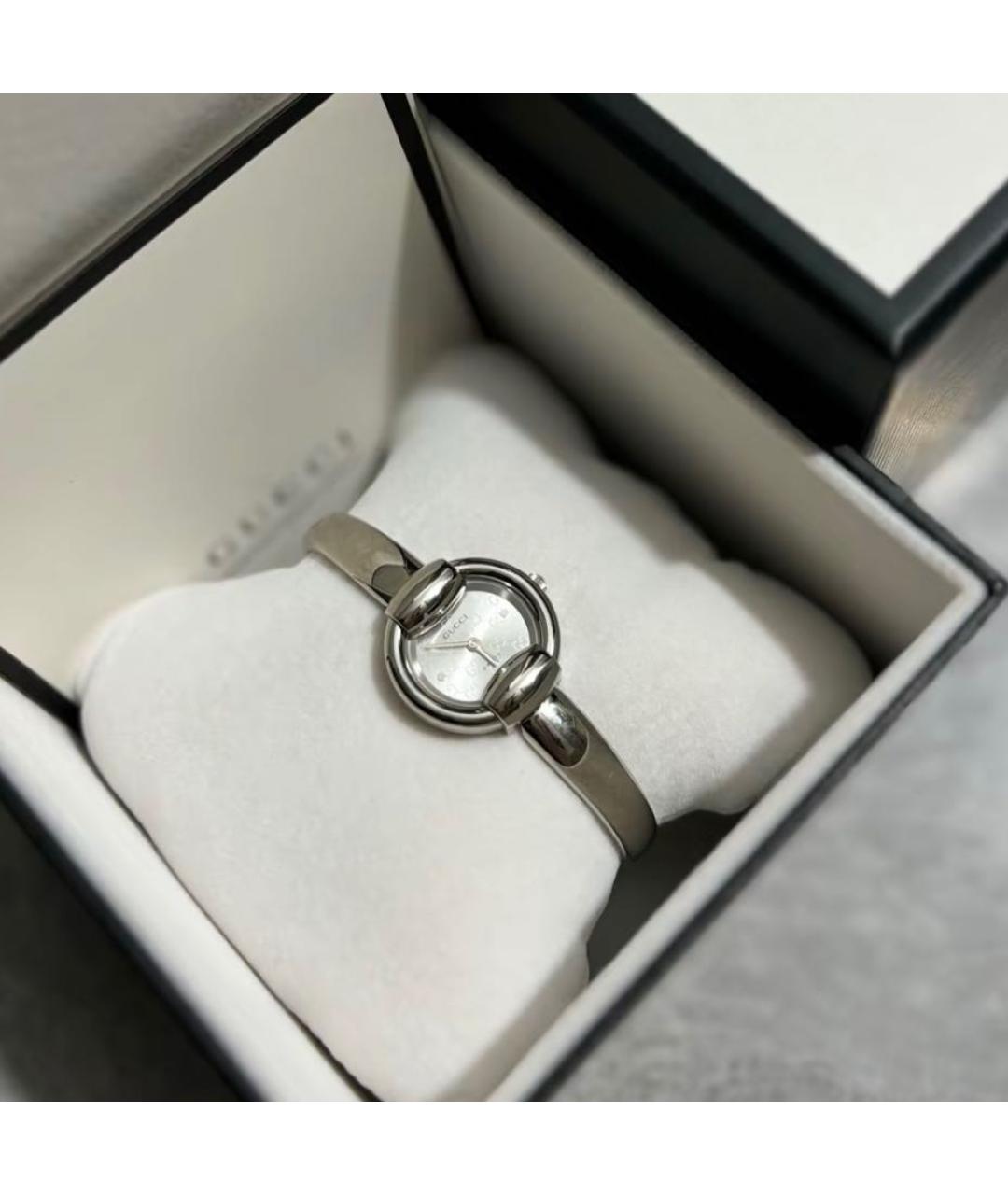 GUCCI Серебряные часы, фото 4