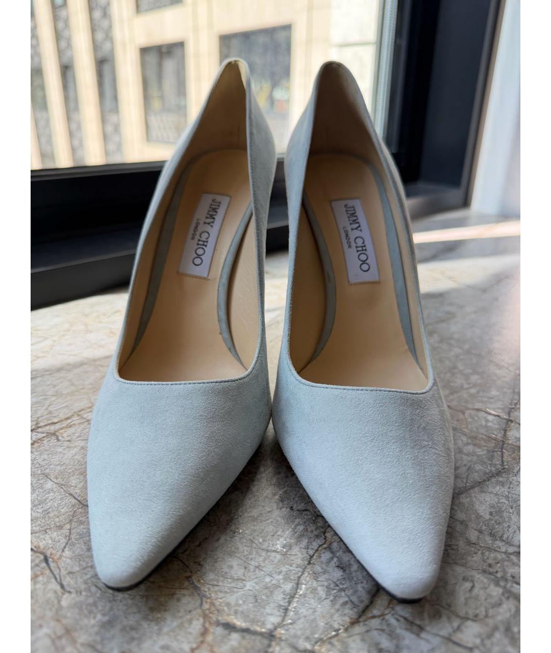 JIMMY CHOO Серые замшевые туфли, фото 2