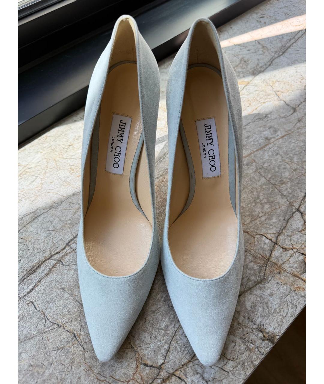 JIMMY CHOO Серые замшевые туфли, фото 3