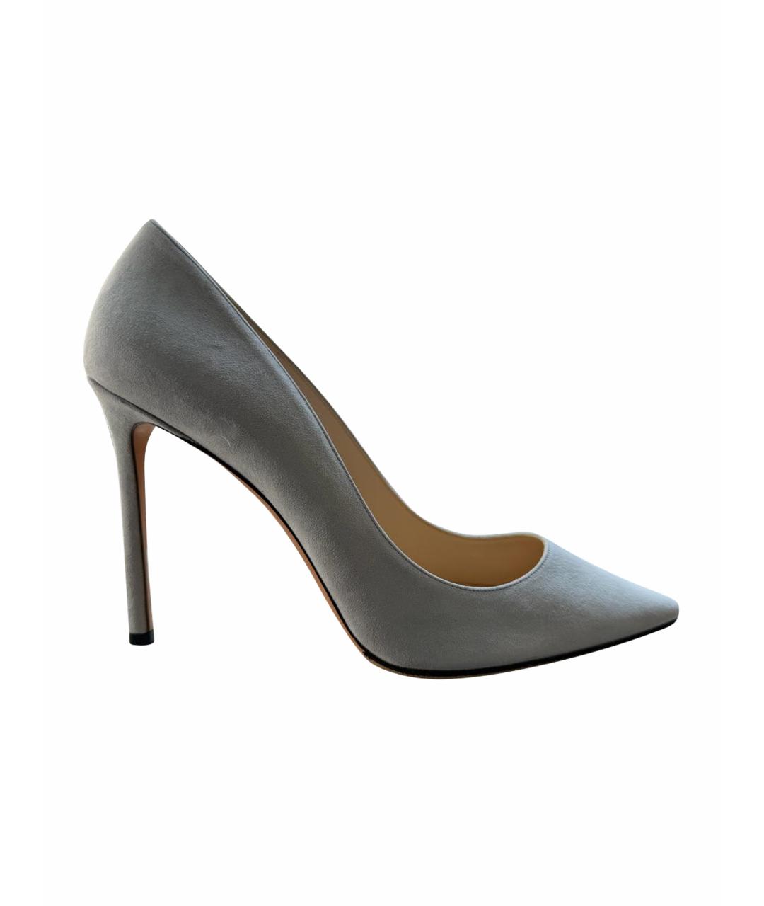JIMMY CHOO Серые замшевые туфли, фото 1