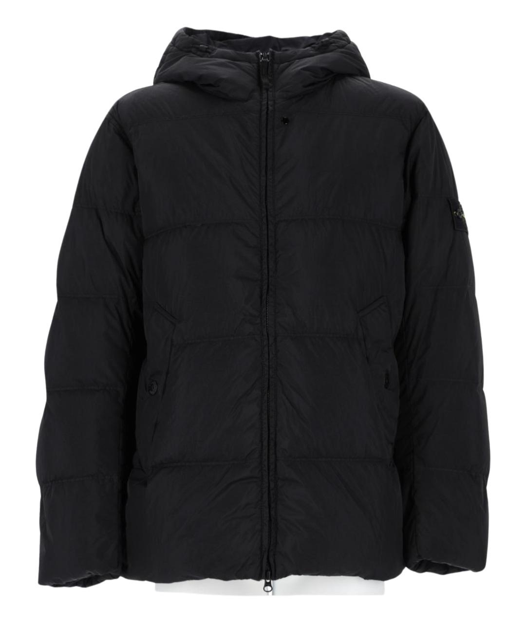 STONE ISLAND Черная полиамидовая куртка, фото 1