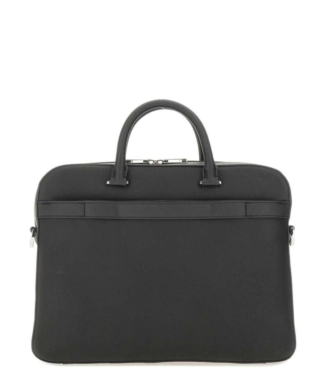 HUGO BOSS Черный портфель из искусственной кожи, фото 3