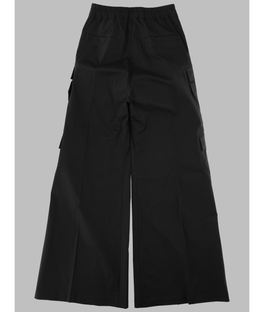 RICK OWENS Черные шерстяные повседневные брюки, фото 2
