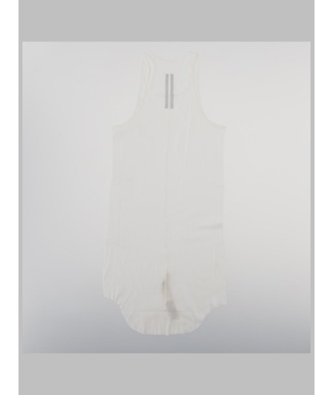 RICK OWENS Белая хлопковая майка, фото 2