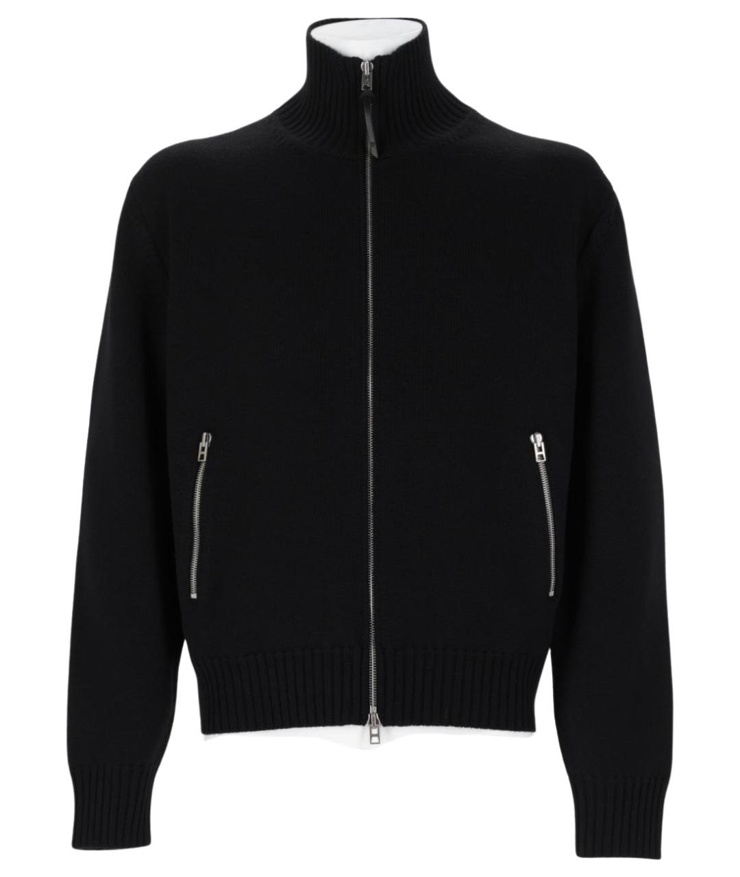 TOM FORD Черный шерстяной кардиган, фото 1