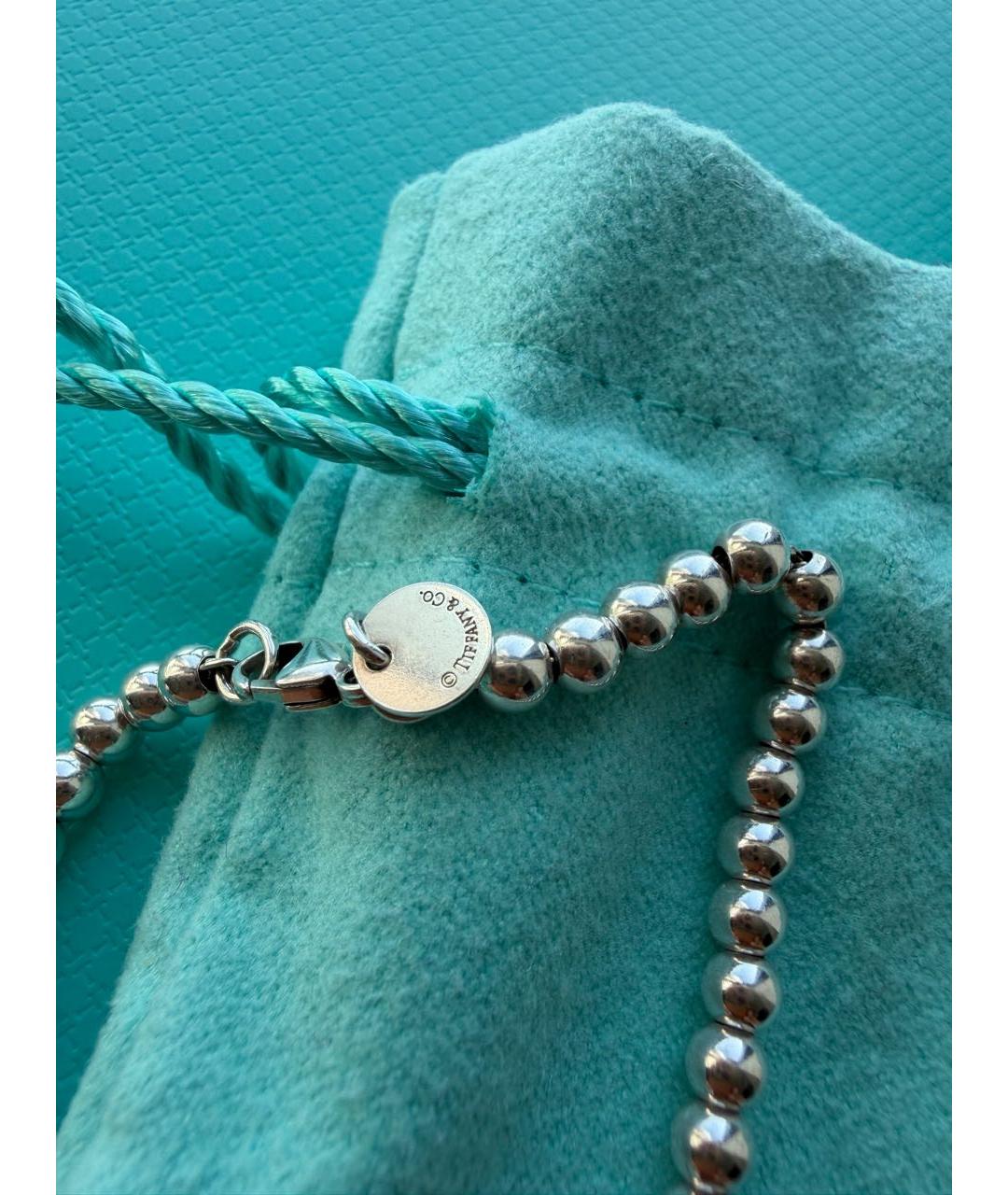 TIFFANY&CO Бирюзовый серебряный браслет, фото 7