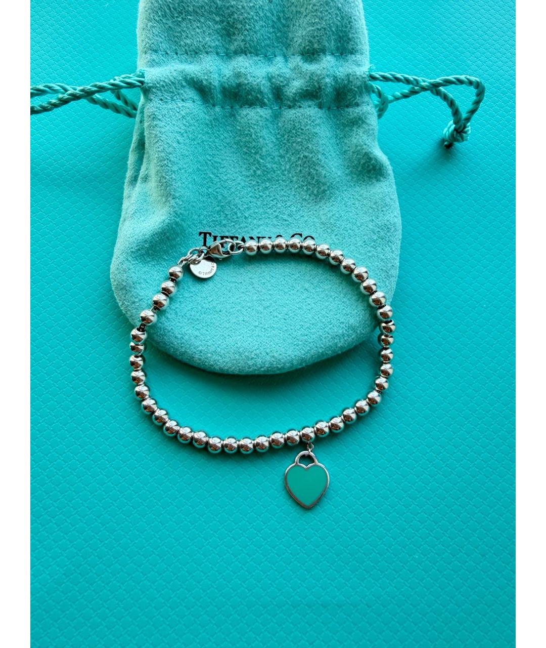 TIFFANY&CO Бирюзовый серебряный браслет, фото 3