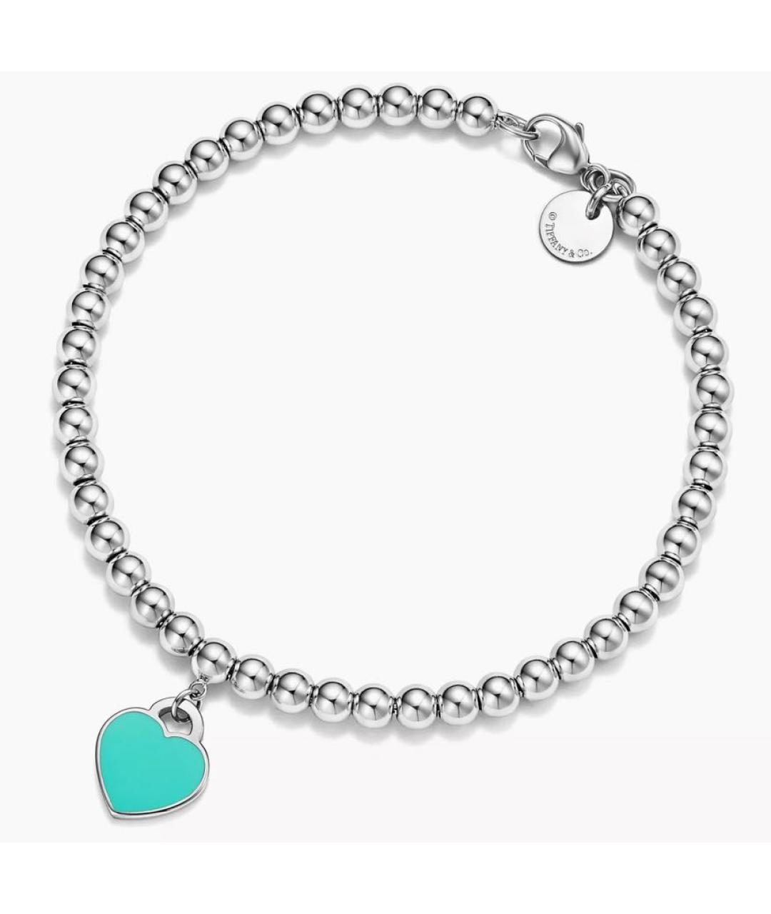 TIFFANY&CO Бирюзовый серебряный браслет, фото 9
