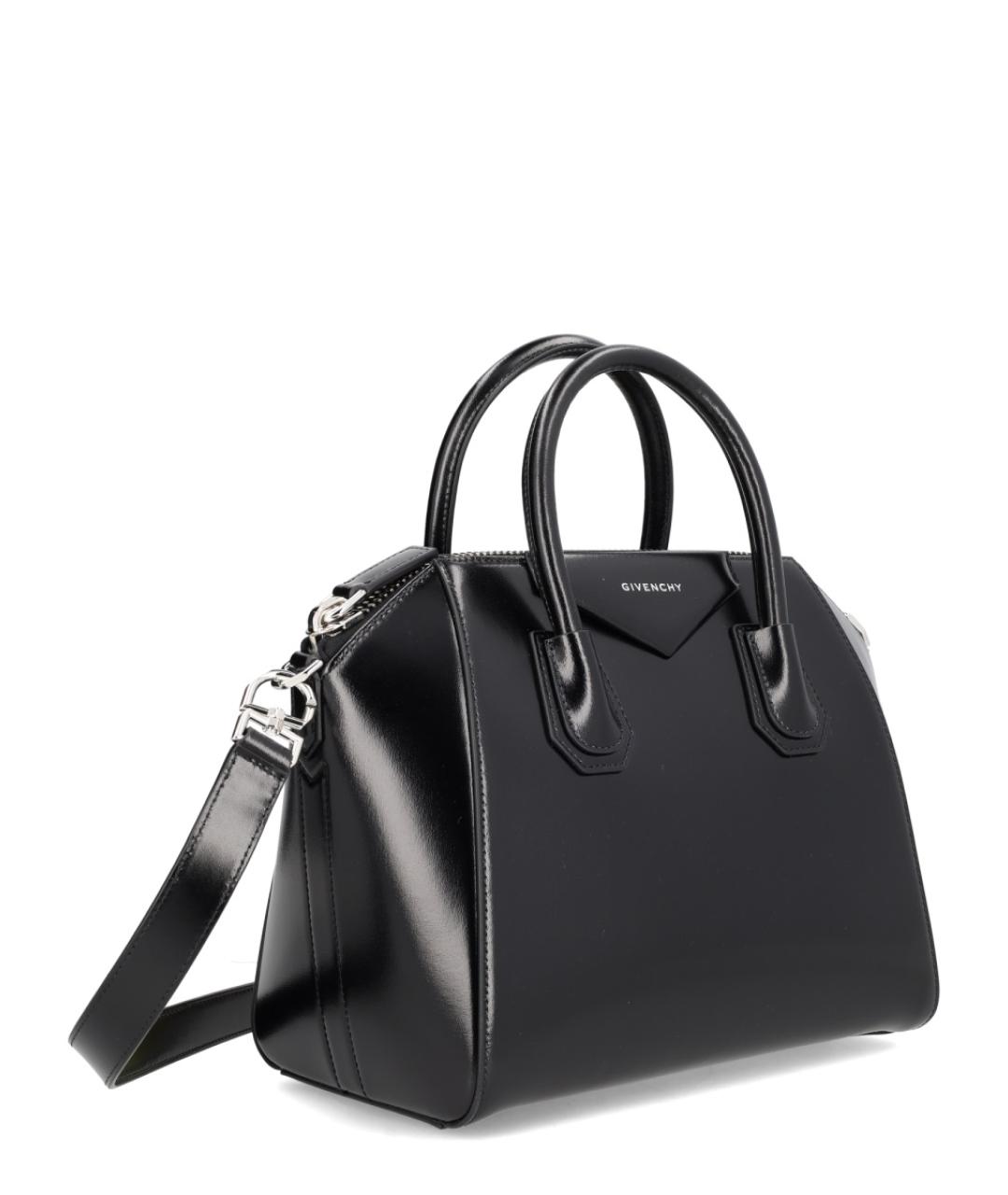 GIVENCHY Черная кожаная сумка тоут, фото 4