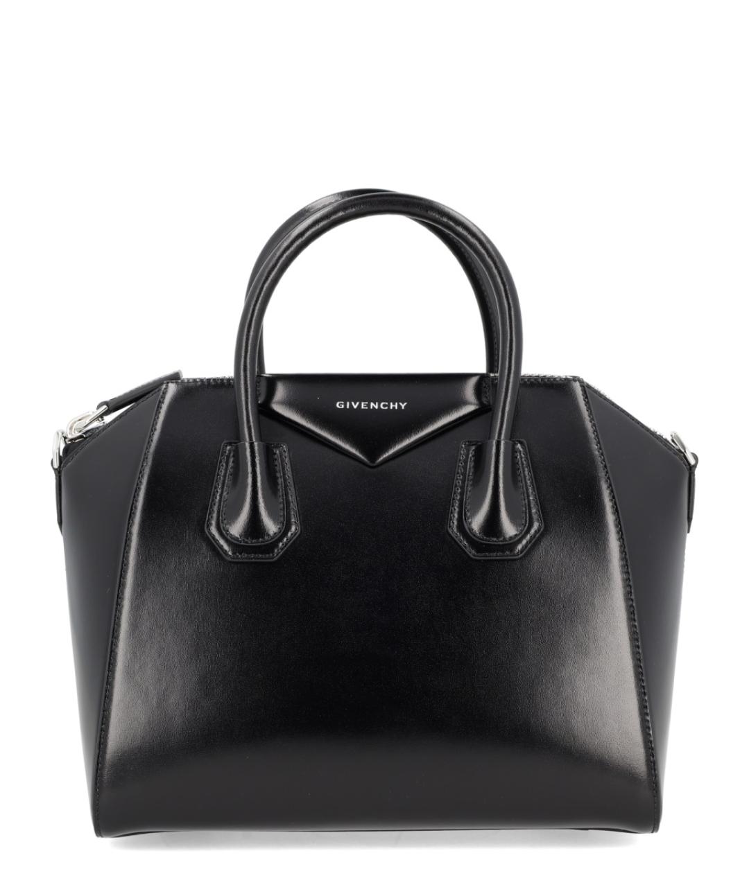 GIVENCHY Черная кожаная сумка тоут, фото 2