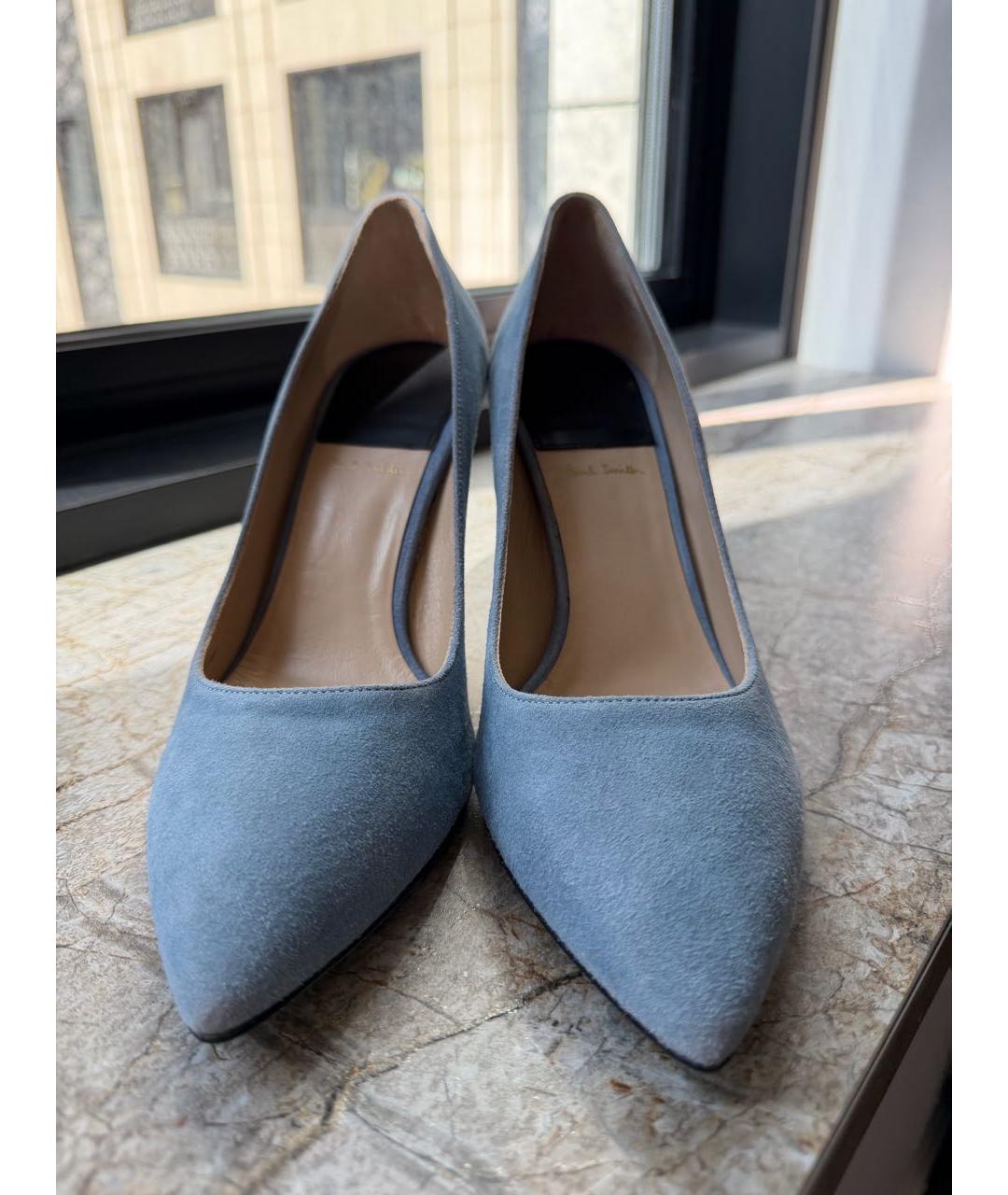 PAUL SMITH Голубые замшевые туфли, фото 2