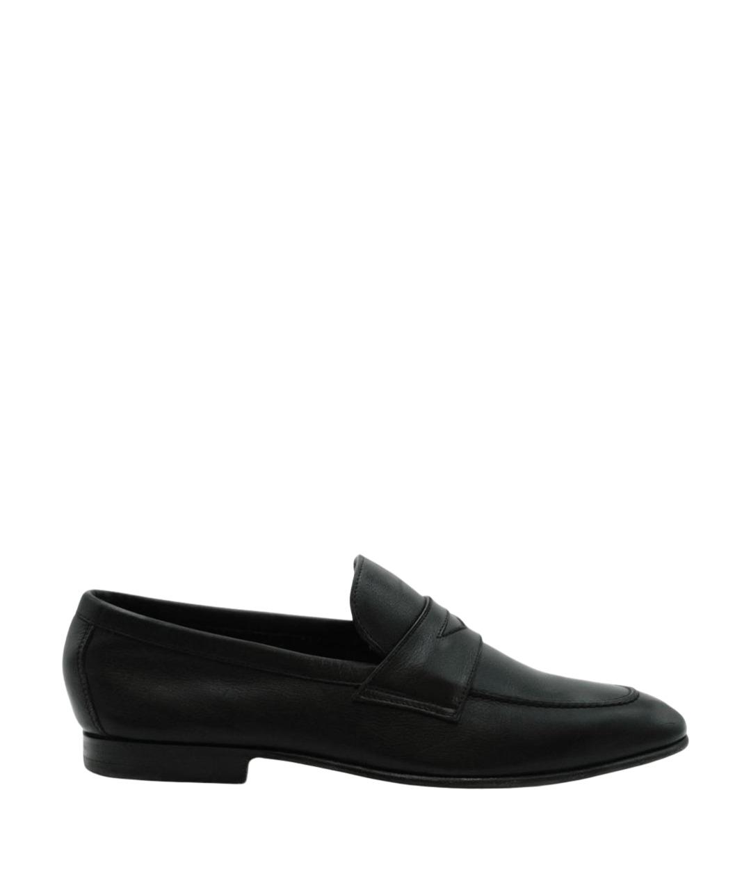 CORNELIANI Черные кожаные лоферы, фото 1