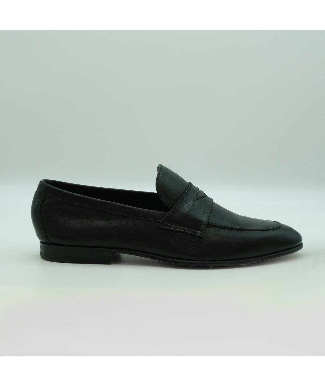 CORNELIANI Черные кожаные лоферы, фото 2