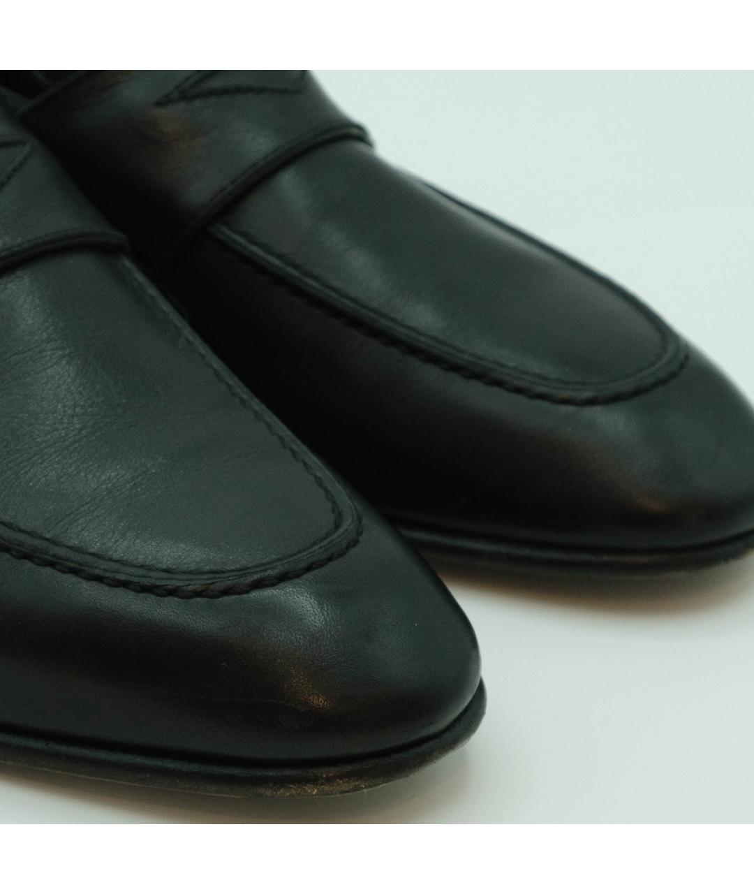 CORNELIANI Черные кожаные лоферы, фото 4