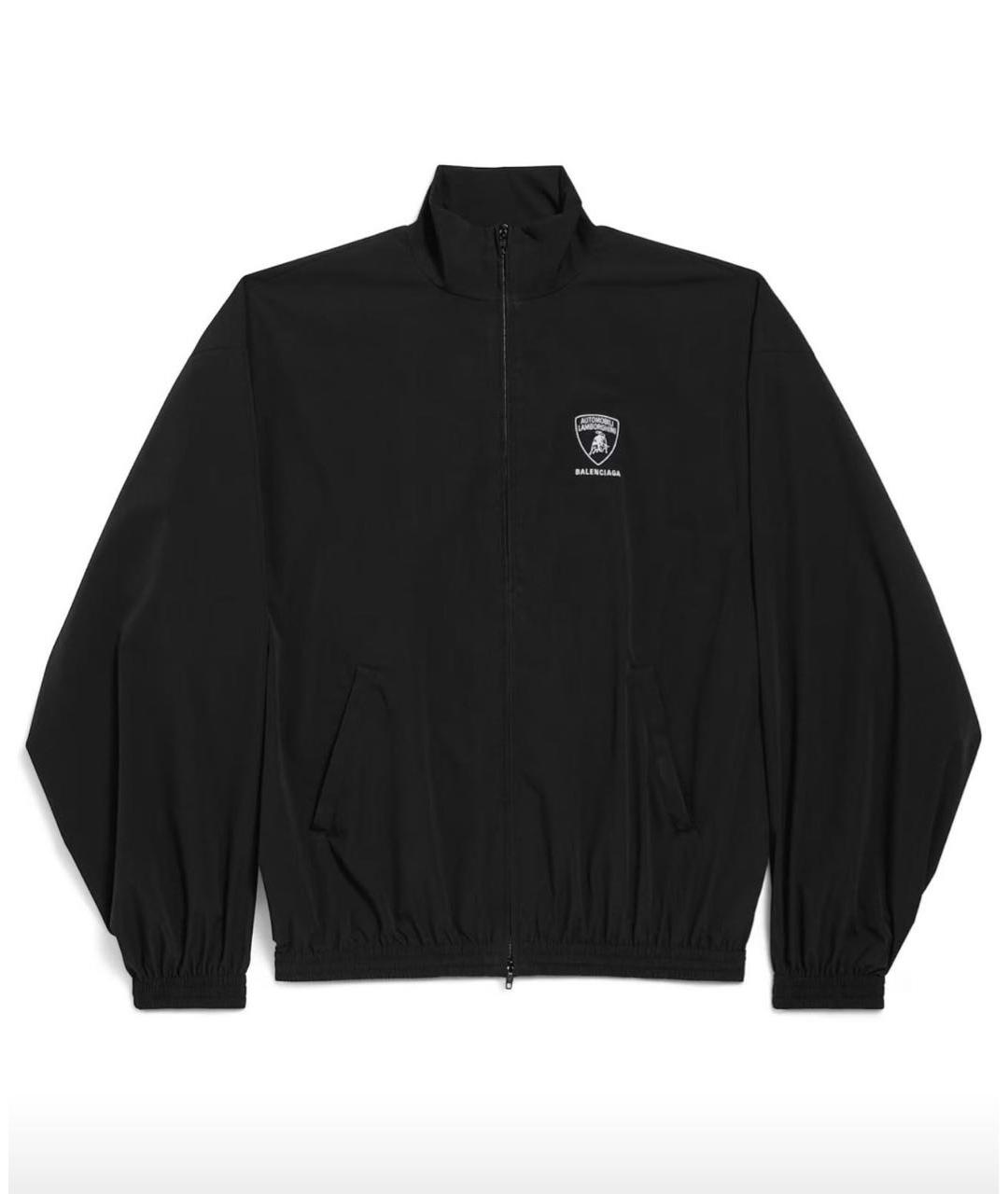 BALENCIAGA Черная полиэстеровая спортивная куртка, фото 3