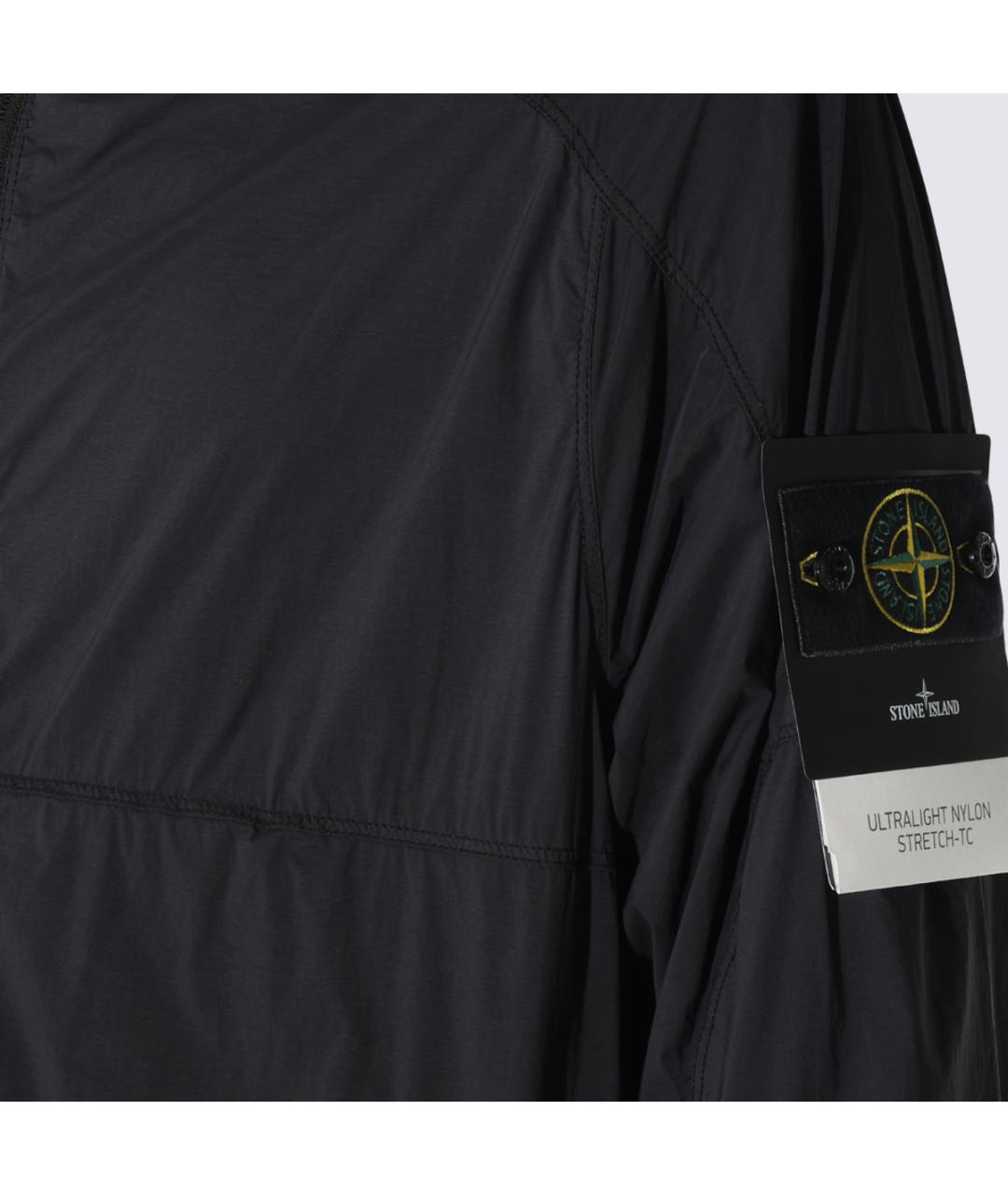 STONE ISLAND Черная полиамидовая куртка, фото 4