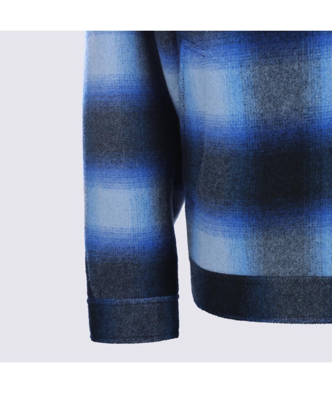 BALENCIAGA Синяя шерстяная куртка, фото 4