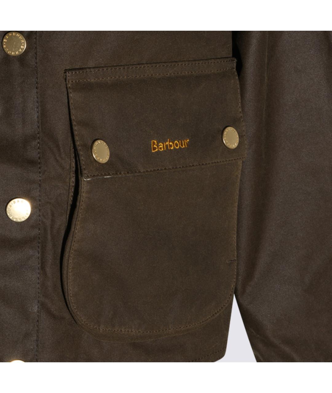 BARBOUR Коричневая хлопковая куртка, фото 4