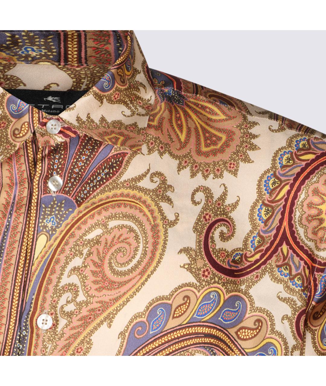 ETRO Мульти шелковая кэжуал рубашка, фото 4