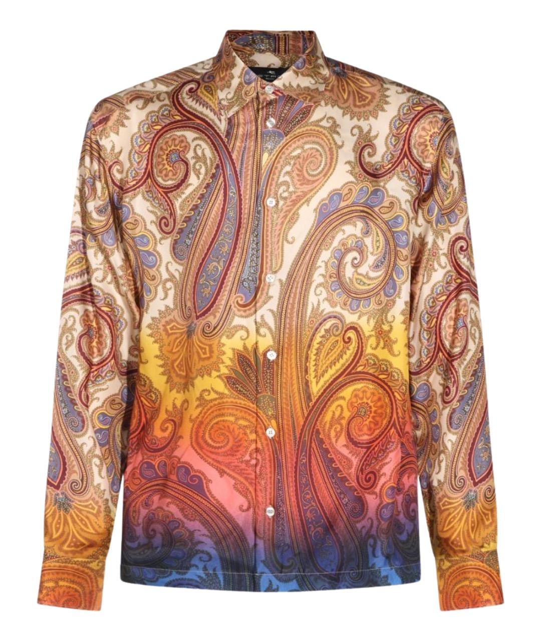 ETRO Мульти шелковая кэжуал рубашка, фото 1