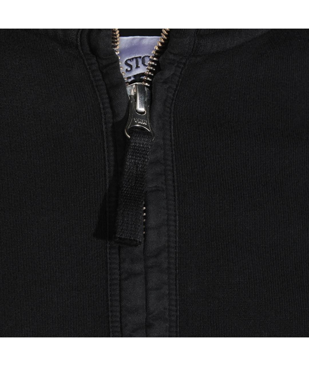 STONE ISLAND Черный хлопковый джемпер / свитер, фото 4