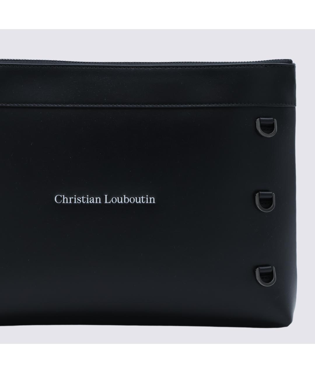 CHRISTIAN LOUBOUTIN Черная кожаная папка для документов, фото 4