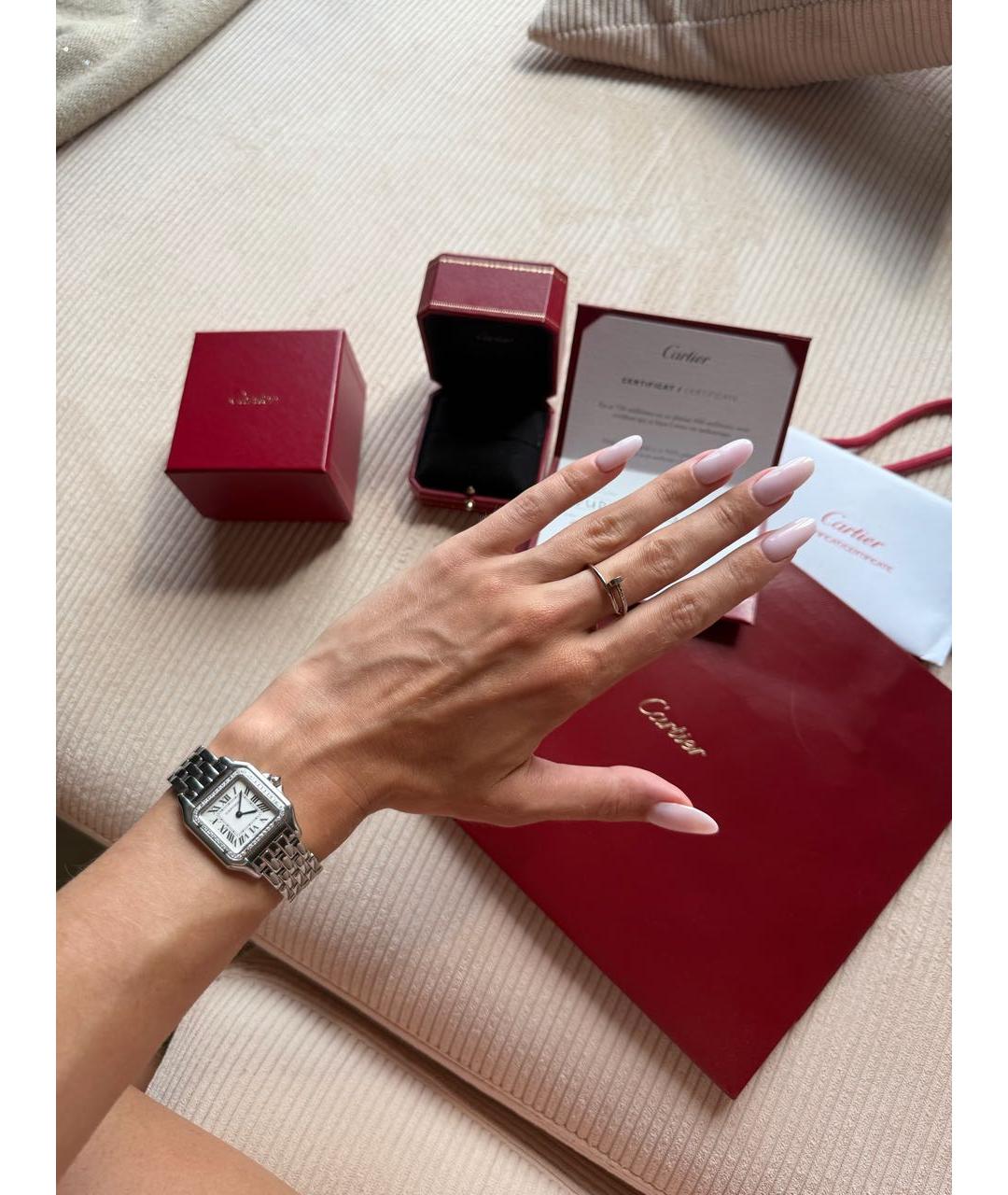 CARTIER Белое кольцо из белого золота, фото 4