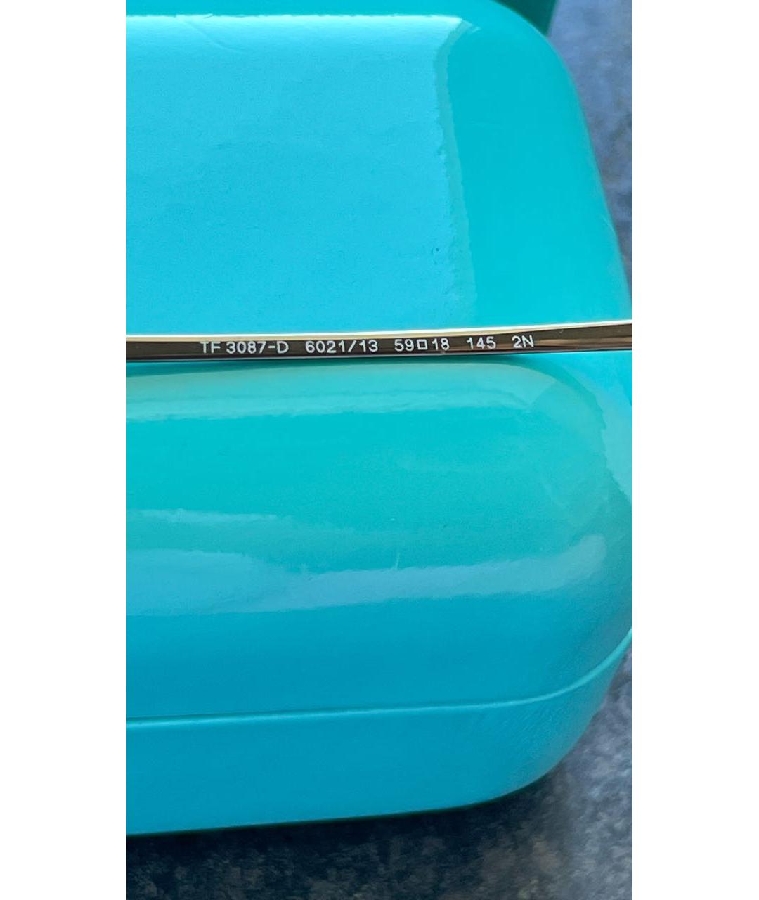 TIFFANY&CO Коричневые пластиковые солнцезащитные очки, фото 7