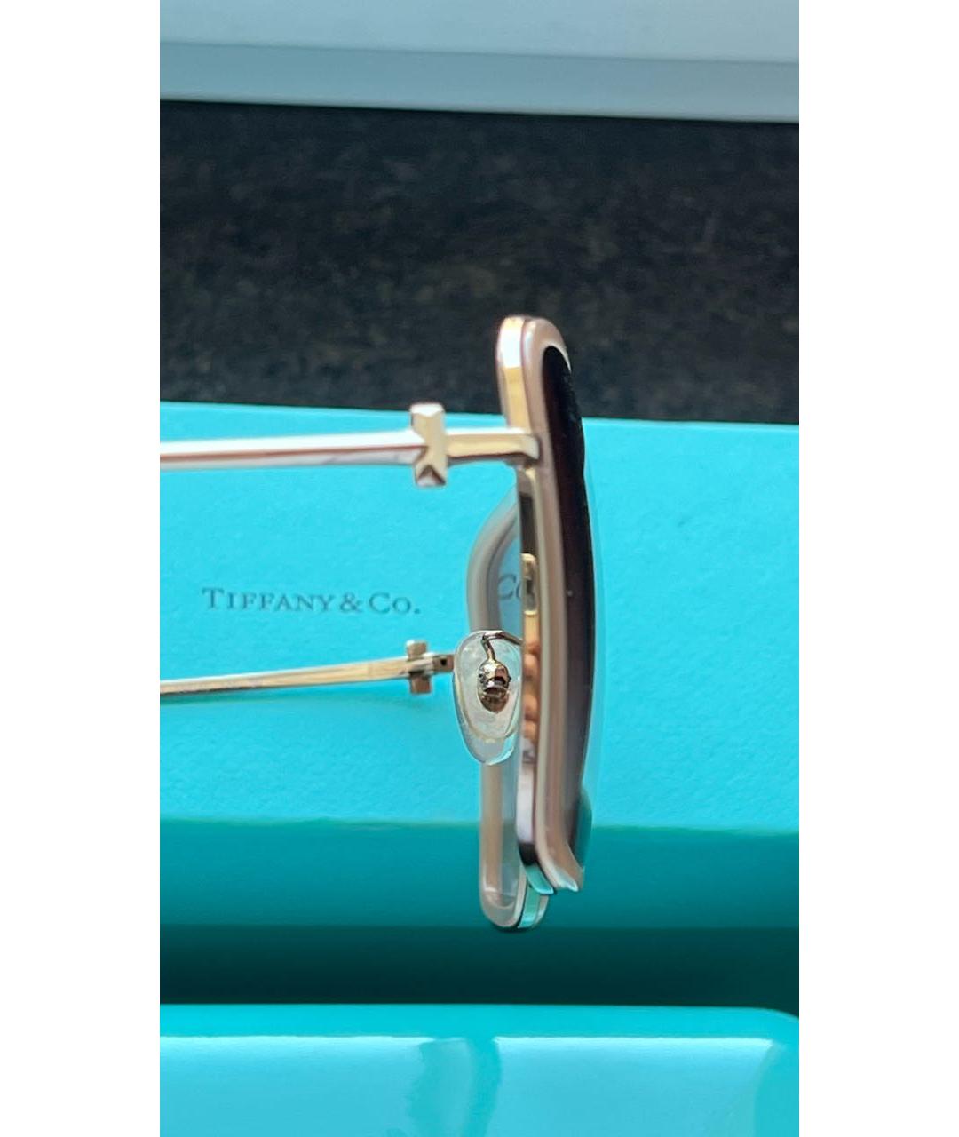 TIFFANY&CO Коричневые пластиковые солнцезащитные очки, фото 6