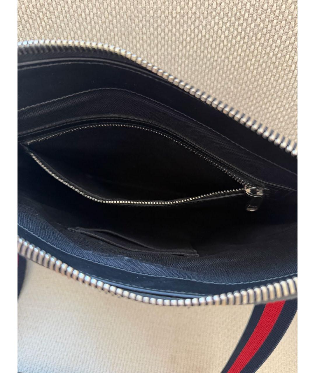 GUCCI Черная кожаная сумка на плечо, фото 8