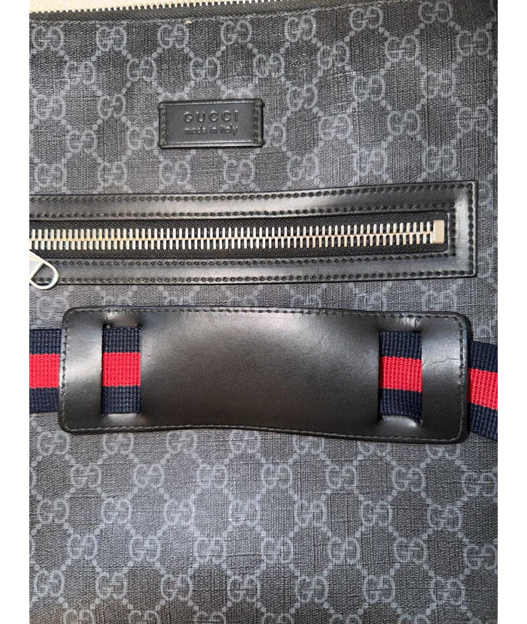 GUCCI Черная кожаная сумка на плечо, фото 7